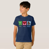 Peace Love Gorillas Zoo Kids T-Shirt (Vorne ganz)