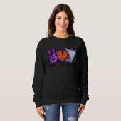 Peace Love Halloween Lazy Halloween Costume Cool P Sweatshirt (Vorne ganz)