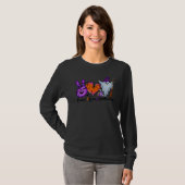 Peace Love Halloween Lazy Halloween Costume Cool P T-Shirt (Vorne ganz)