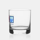 Peace Love Hanukkah Cute Custom Whiskyglas (Links)