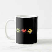 Peace Love Hapness Insrational Hipe Gift Kaffeetasse (Links)