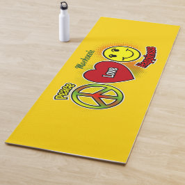 Peace Love Happiness Yogamatte