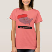 Peace. Love. Health Care. Headline T-Shirt (Vorderseite)