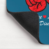Peace Love Heart Disease Awareness Chd Suprt Wear Mousepad (Ecke)