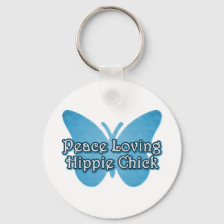 Peace Love Hippie Chick Schlüsselanhänger