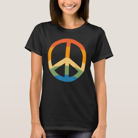 Peace Love Hippie Costume Tie Dye 60s 70s T-Shirt (Vorderseite)