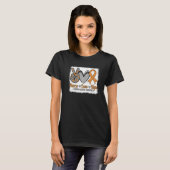 Peace Love Hope Leukemia Awareness Month Warrior W T-Shirt (Vorne ganz)