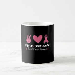 Peace Love Hope Matching Breast Cancer Awareness Kaffeetasse