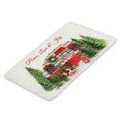 Peace Love & Joy Christmas Trailer Camper Magnet (Linke Seite)