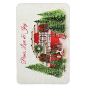 Peace Love & Joy Christmas Trailer Camper Magnet (Vertikal)