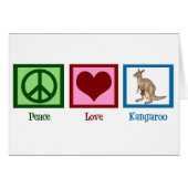 Peace Love Kangaroo (Vorderseite (Horizontal))