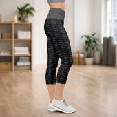 Peace Love Leggings Black Motivational Activewear