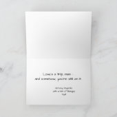 Peace Love & Longevity Wrinkled Rebels Couple Card Karte (Innenseite)