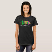 Peace Love Mardi Gras Funny Mardi Gras Party Women T-Shirt (Vorne ganz)