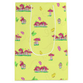 Peace Love Mushrooms Gift Bag Mittlere Geschenktüte (Rückseite)