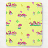 Peace Love Mushrooms Mousepad (Vorne)