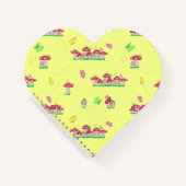 Peace Love Mushrooms Notizblock (Vorderseite)