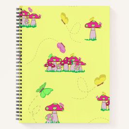 Peace Love Mushrooms Notizblock