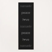 Peace Love Namaste - Motivational Modern Lifestyle Yogamatte (Vorderseite)