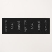 Peace Love Namaste - Motivational Modern Lifestyle Yogamatte (Vorderseite (Horizontal))