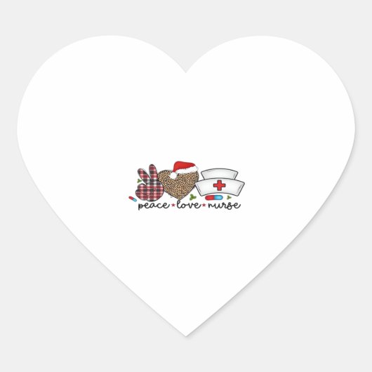 Peace Love Nurse, Halloween Classic T-Shirt Herz-Aufkleber (Vorderseite)