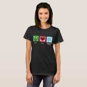 Peace Love Occupational Therapy OT T-Shirt (Vorne ganz)