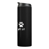 Peace Love Pet Sit Thermosbecher (Nach rechts gedreht)
