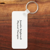 Peace Love Physical Therapy Cute Personalized PT Schlüsselanhänger (Rückseite)