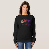 Peace Love Physical Therapy PT Physical Therapist Sweatshirt (Vorne ganz)