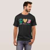 Peace, Love & Plants Cheerful Gardening  T-Shirt (Vorne ganz)