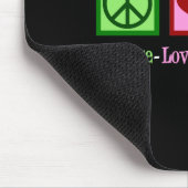 Peace Love Psychology Cute Psychologist  Mousepad (Ecke)