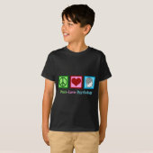 Peace Love Psychology Cute Psychologist T-Shirt (Vorne ganz)