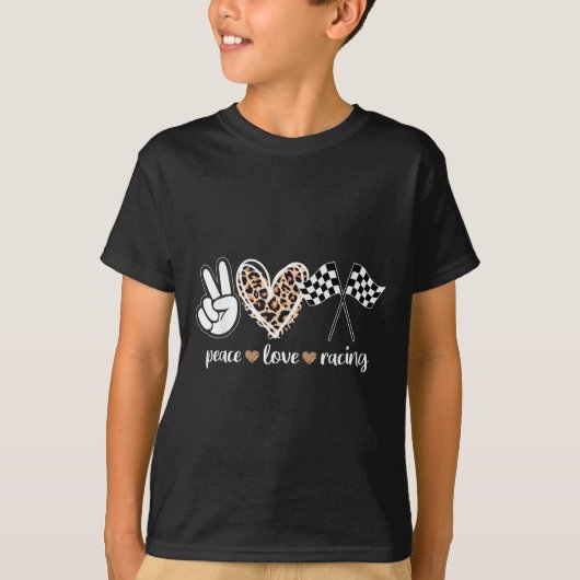 Peace Love Racing  T-Shirt (Vorderseite)