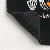 Peace Love Respiratory Therapist Skeleton Fun Hall Mousepad (Ecke)