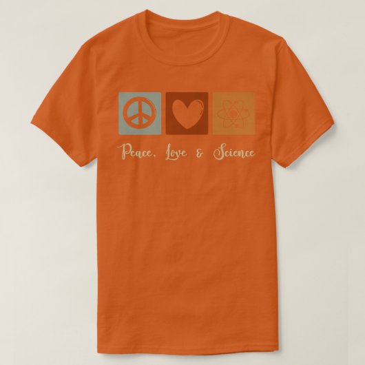 Peace, Love & Science Premium T-Shirt (Design vorne)