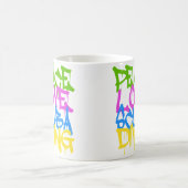Peace Love Scuba Diving Kaffeetasse (Mittel)