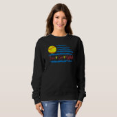Peace Love Softball US Flag Mom Softball Girl Teen Sweatshirt (Vorne ganz)