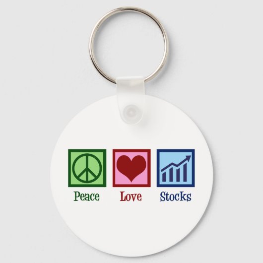 Peace Love Stocks Schlüsselanhänger (Vorderseite)