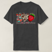 Peace Love Strawberry Fruit Farmer Sweet Strawberr T-Shirt (Design vorne)