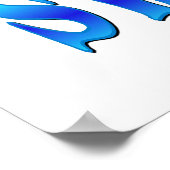 Peace Love Swimming Poster (Ecke)