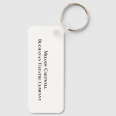 Peace Love Theatre Personalized Actor Gift Schlüsselanhänger (Rückseite)