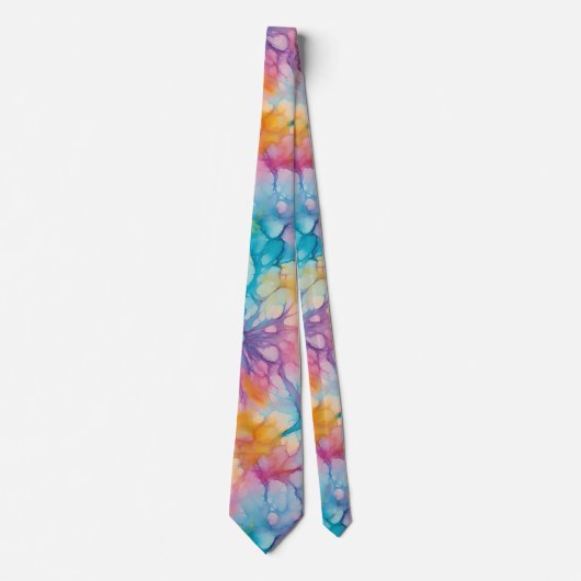 Peace Love Tie-Dye Krawatte (Vorderseite)