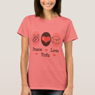 Peace Love Tofu Ringer Tee