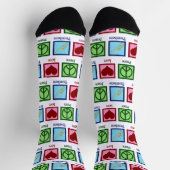 Peace Love Trombone Player Socken (Oben)