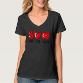 Peace love Turkey International peace day For Man  T-Shirt (Vorderseite)
