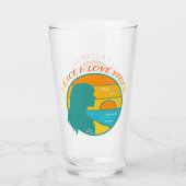 Peace & Love Vibes Glas (Rückseite)