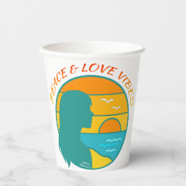Peace & Love Vibes Pappbecher