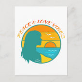 Peace & Love Vibes Postkarte (Vorderseite)