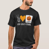 Peace Love Visuals Aac Speech Therapy Slpa Hallowe T-Shirt (Vorderseite)