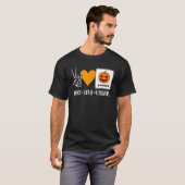 Peace Love Visuals Aac Speech Therapy Slpa Hallowe T-Shirt (Vorne ganz)
